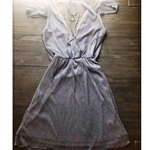 Charlotte Russe Silver Lowcut Party Dress